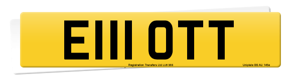 Registration number E111 OTT
